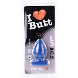 I Love Butt Plug Spade S I Love Butt 9 x 5.3 cm Bleu